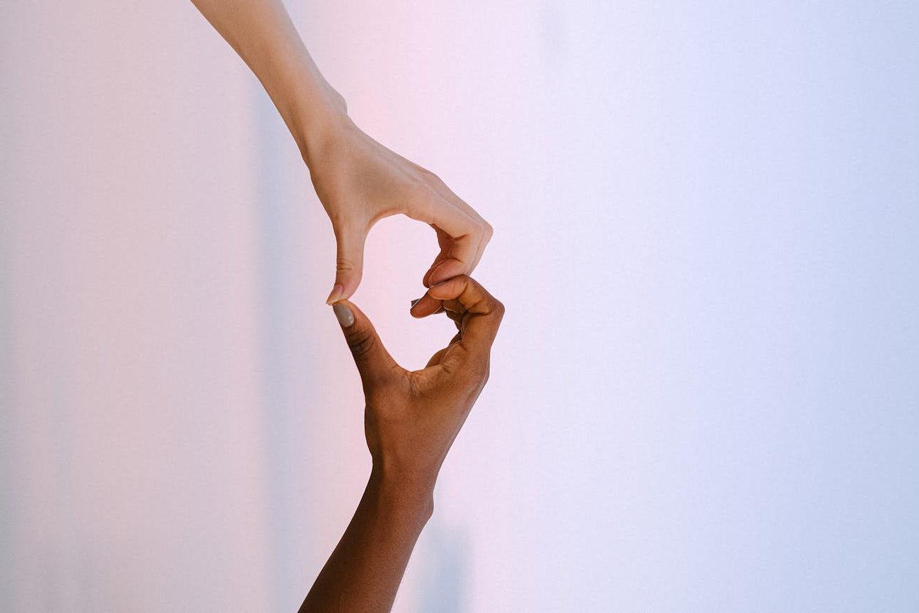 hands forming a heart shape
